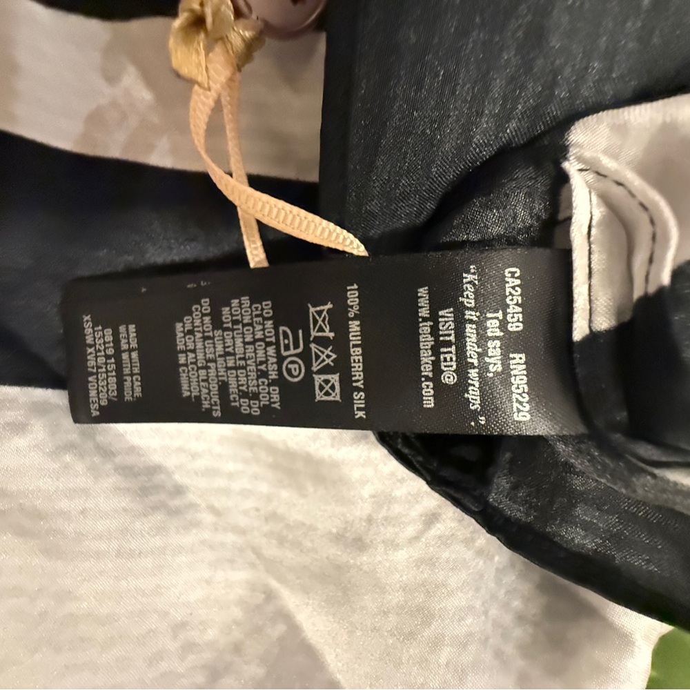 Ted Baker Black Floral Scarf - Picture 6 of 9